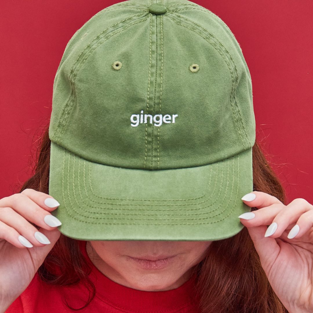 Green Ginger Denim Baseball Hat Ginger Denim Baseball Hat