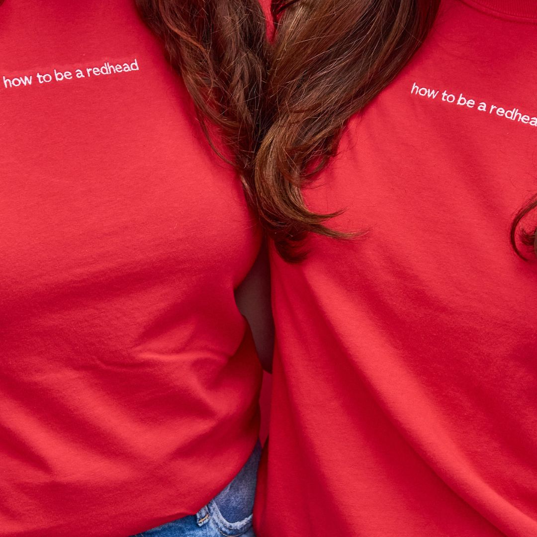 How to be a Redhead Embroidered Tee How to be a Redhead Embroidered Tee