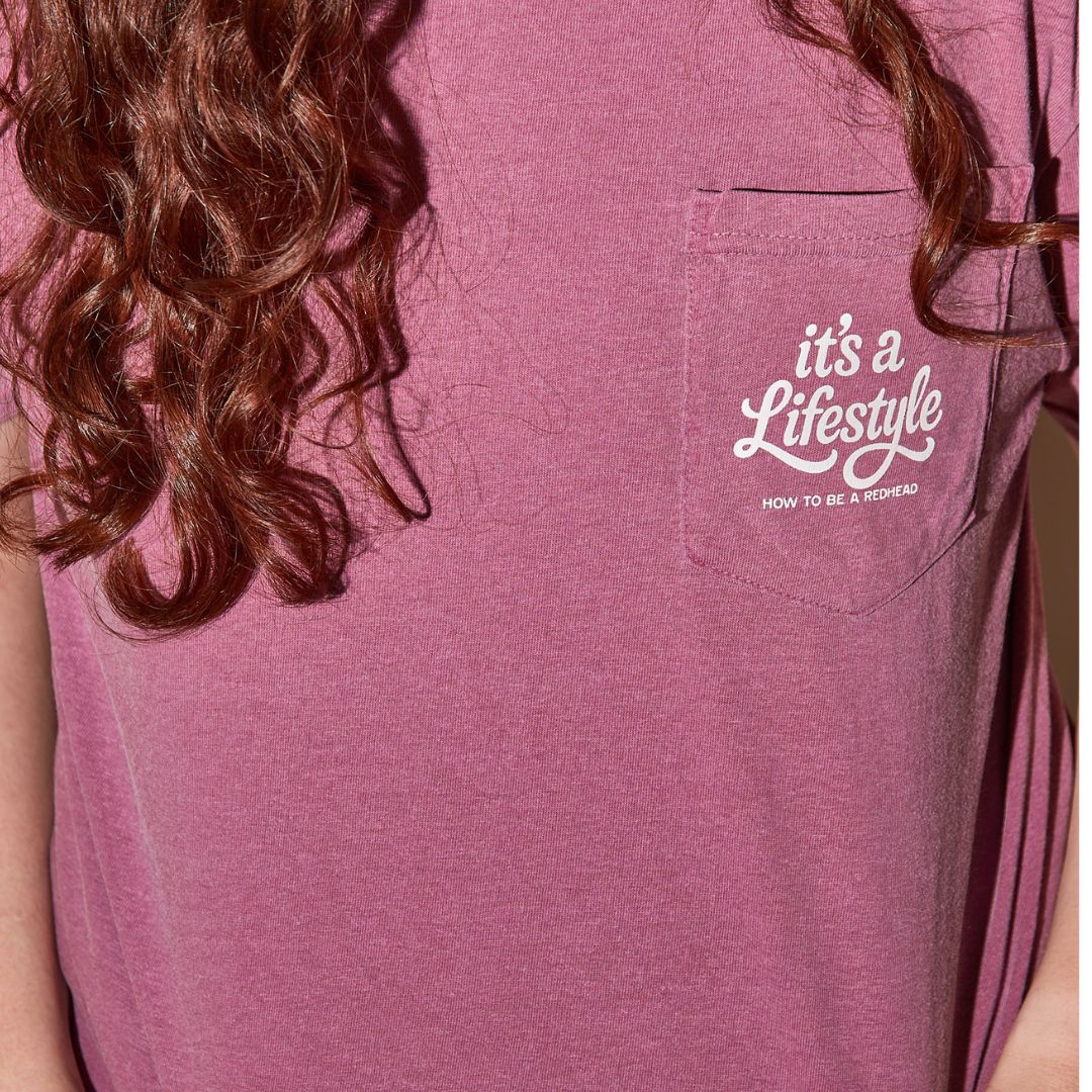 “It’s A Lifestyle” Plum Pocket Tee “It’s A Lifestyle” Plum Pocket Tee