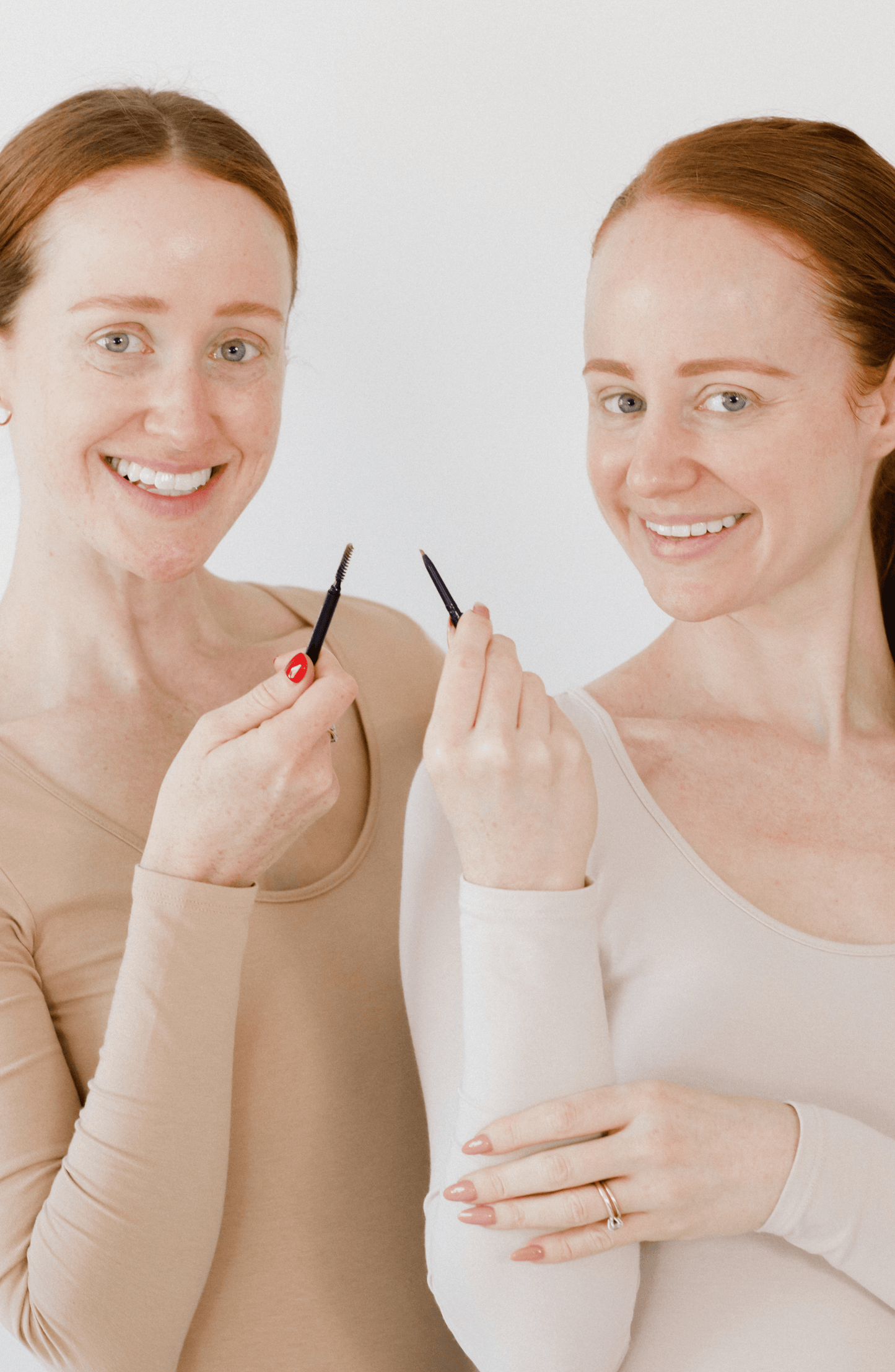 Redhead-Eyebrows-Before-After-Finally Have Brows® - Ultra Fine Redhead Pencil Finally Have Brows® - Ultra Fine Brow Pencil- Redhead Makeup