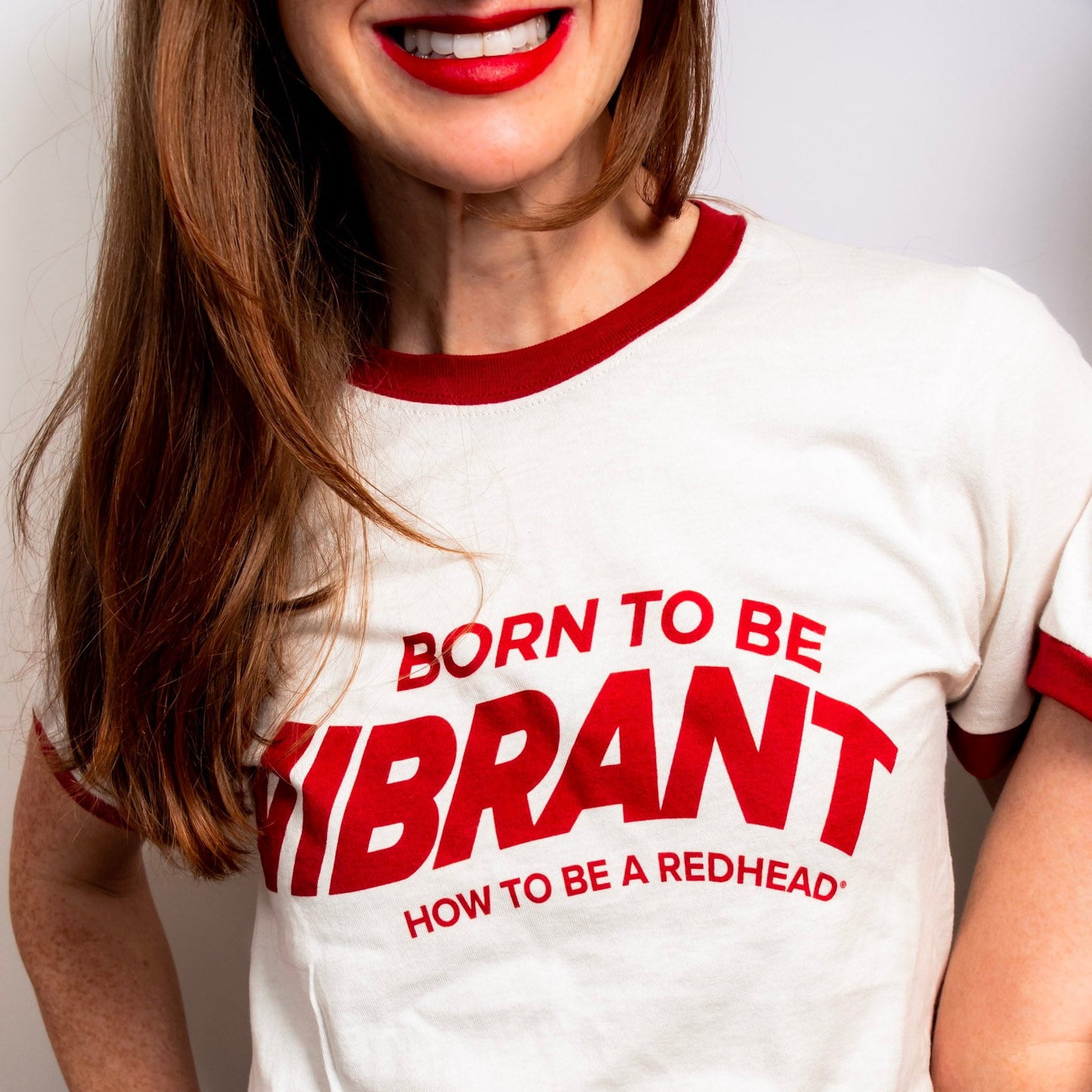 Born to be Vibrant Redhead Ringer Tee Born to be Vibrant Redhead Ringer Tee