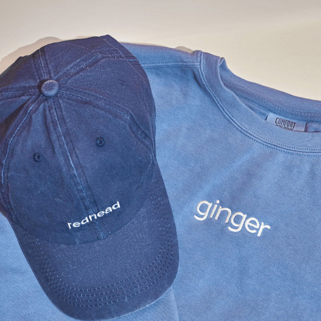 Denim Blue Redhead Hat / Ginger Blue Luxe Embroidered Sweatshirt / S The Redhead Men’s Bundle The Redhead Men’s Bundle
