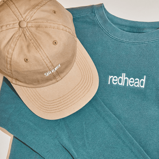 Denim Khaki Ginger Hat / Redhead Green Luxe Embroidered Sweatshirt / S The Redhead Men’s Bundle The Redhead Men’s Bundle