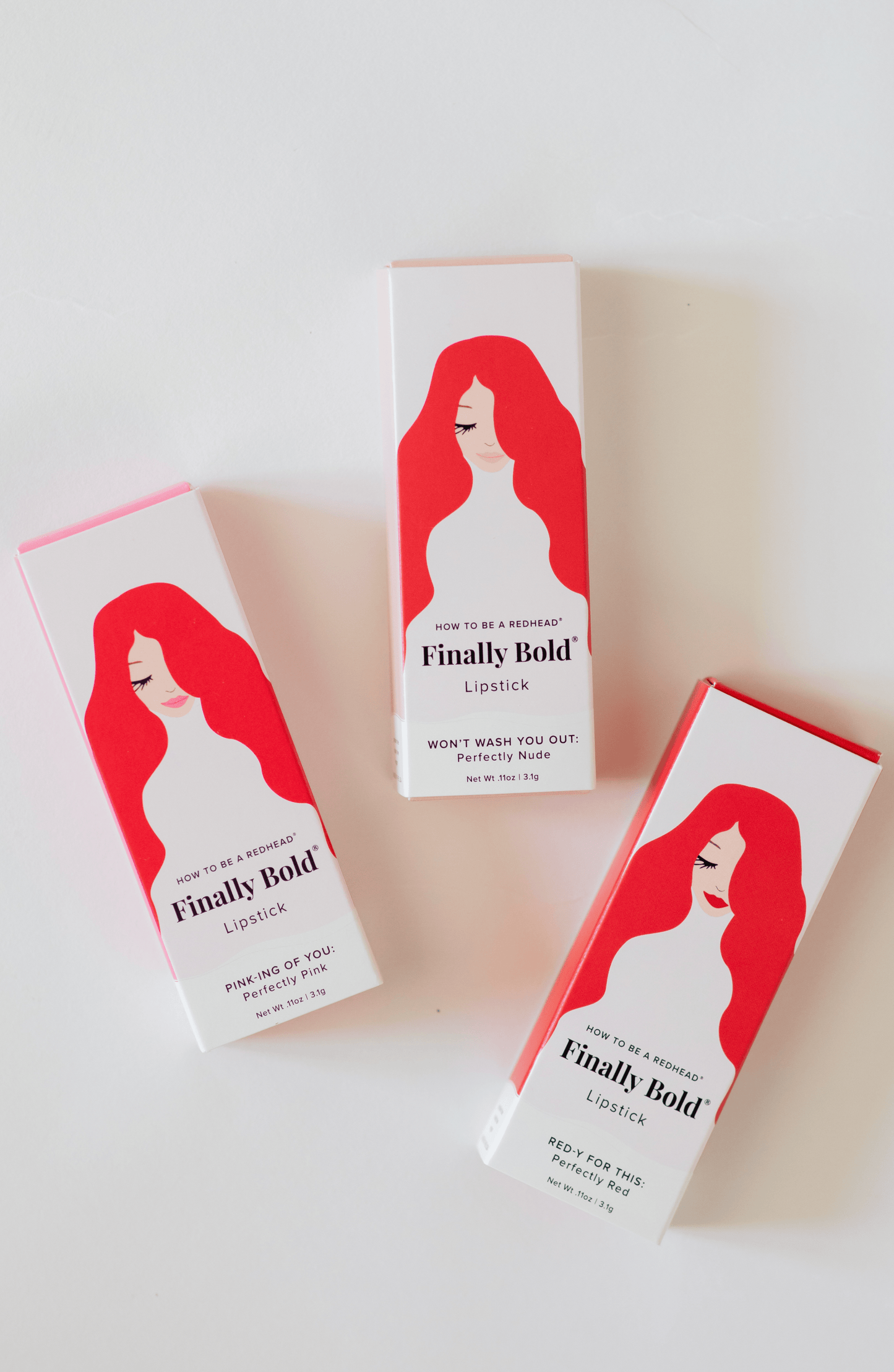Finally Bold® - Lipsticks for Redheads Finally Have Brows® - Tinted Redhead Eyebrow Gel - Redhead Makeup