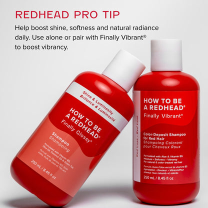 Finally Glossy® Shine & Luminosity Shampoo for Redheads Finally Glossy® Shine & Luminosity Shampoo for Redheads