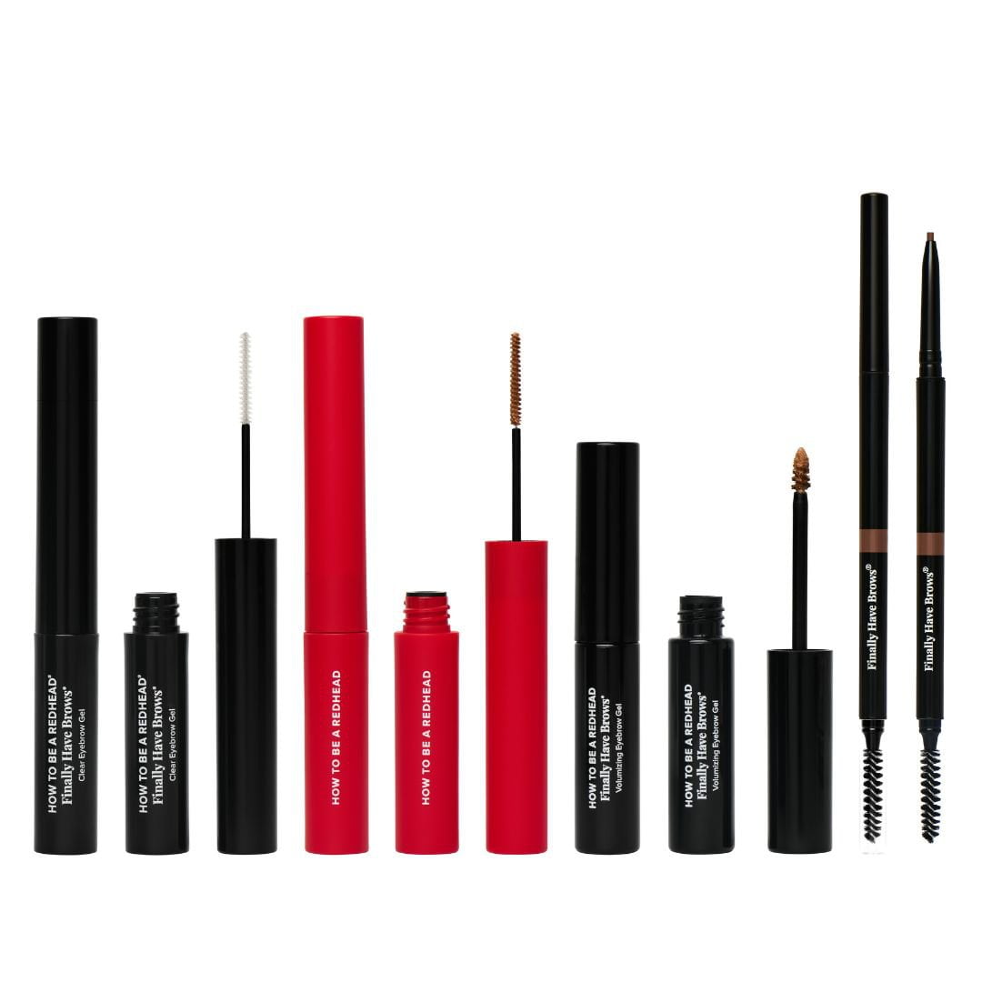 Finally Have Brows® Eyebrow Gels + Ultra Fine Pencil (Redhead Brow Set Bundle Pre-Order) Finally Have Brows® - Complete Eyebrow Trio - Redhead Makeup