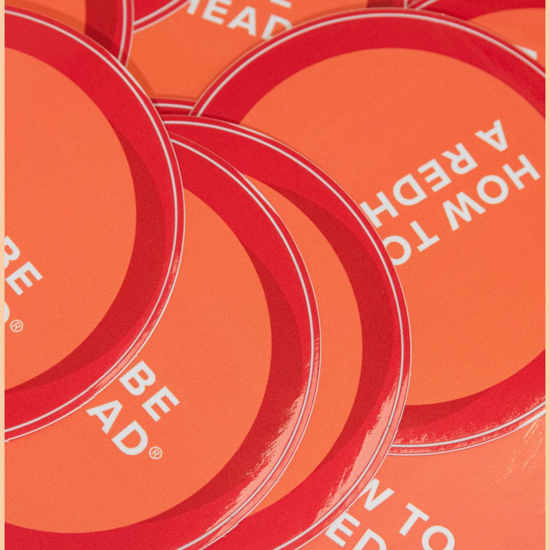 How to be a Redhead Round Sticker How to be a Redhead Round Sticker