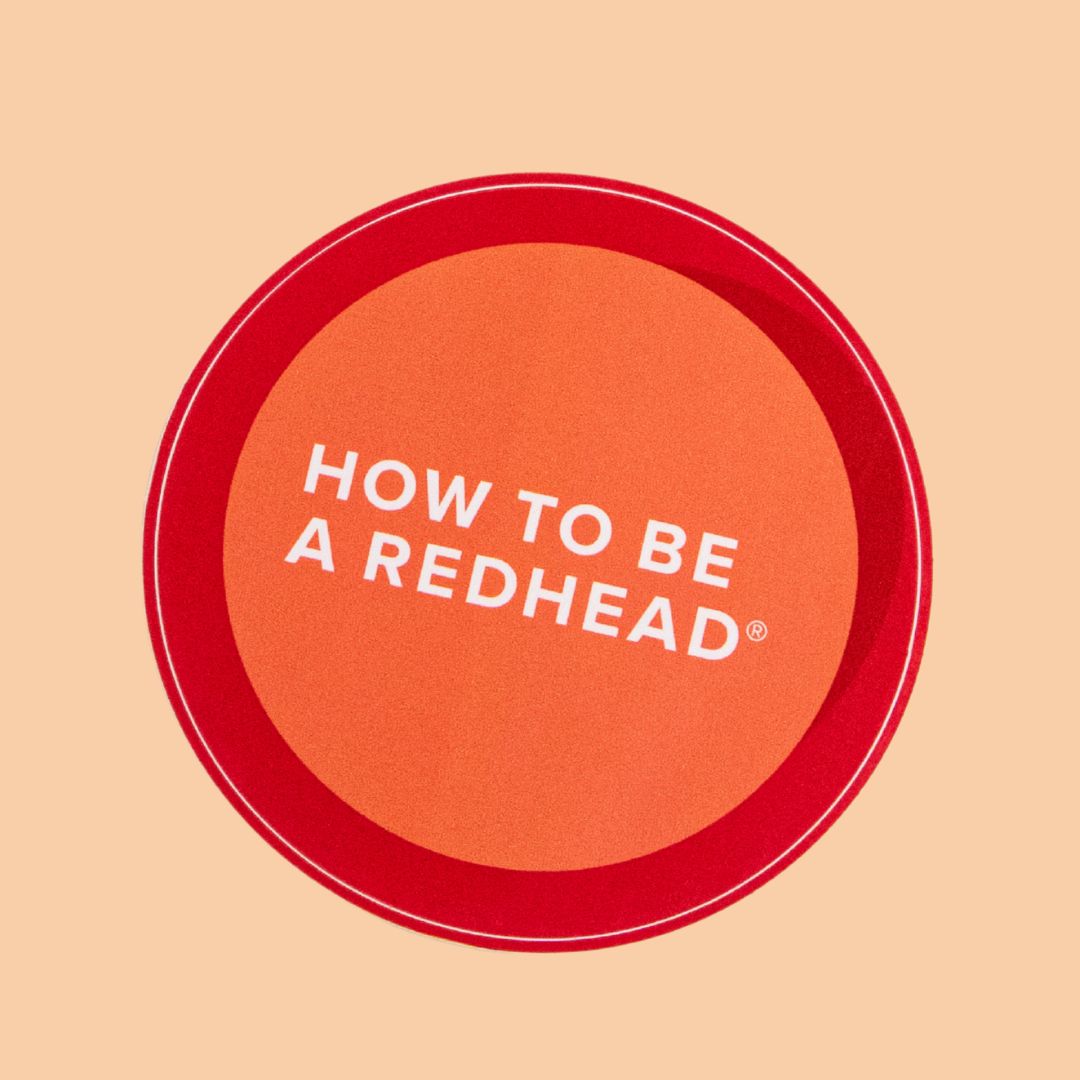How to be Redhead Round Sticker