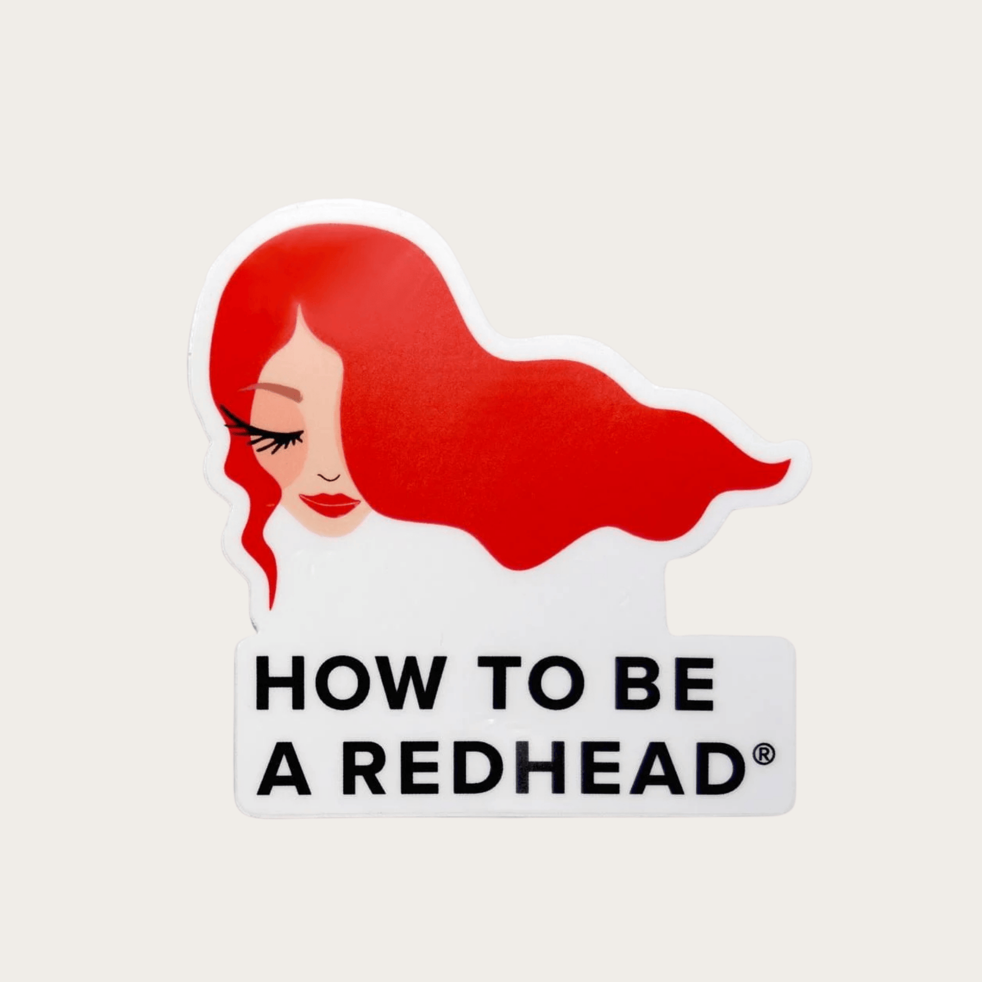 How to be Redhead Sticker