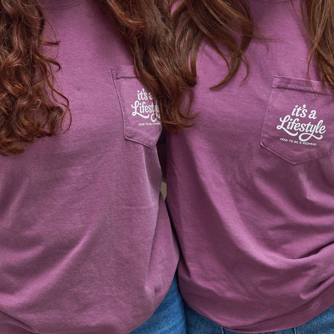 “It’s A Lifestyle” Plum Pocket Tee “It’s A Lifestyle” Plum Pocket Tee