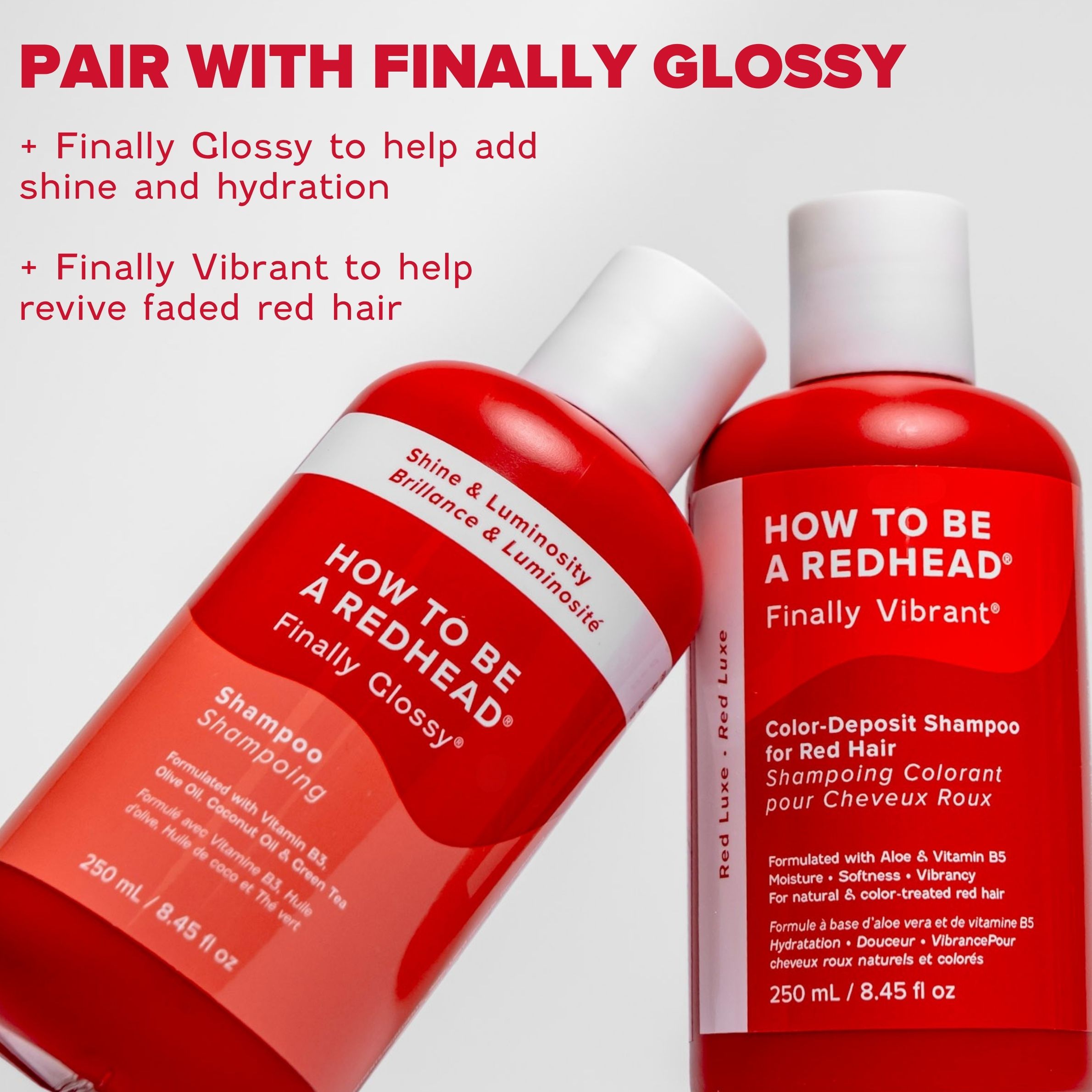 NEW! Finally Vibrant® Color-Deposit Shampoo for Redheads – H2BAR
