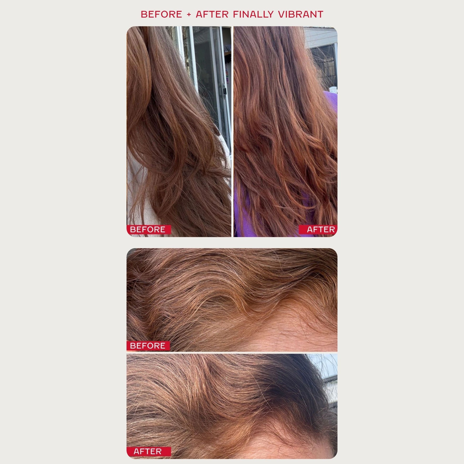 NEW! Finally Vibrant® Color-Deposit Shampoo for Redheads NEW! Finally Vibrant® Color-Deposit Shampoo for Redheads