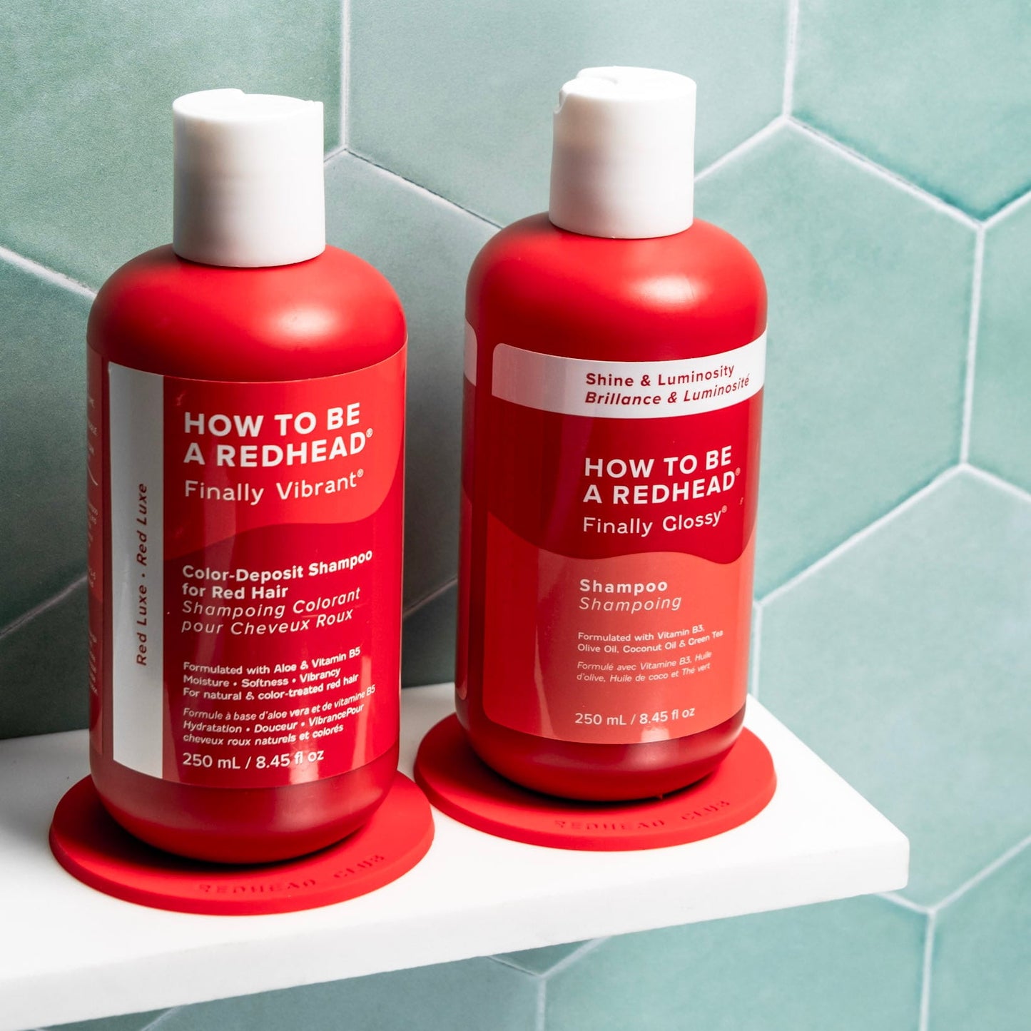 Redhead Club Shower Coaster for Shampoo Bottles Redhead Club Shower Coaster for Shampoo Bottles