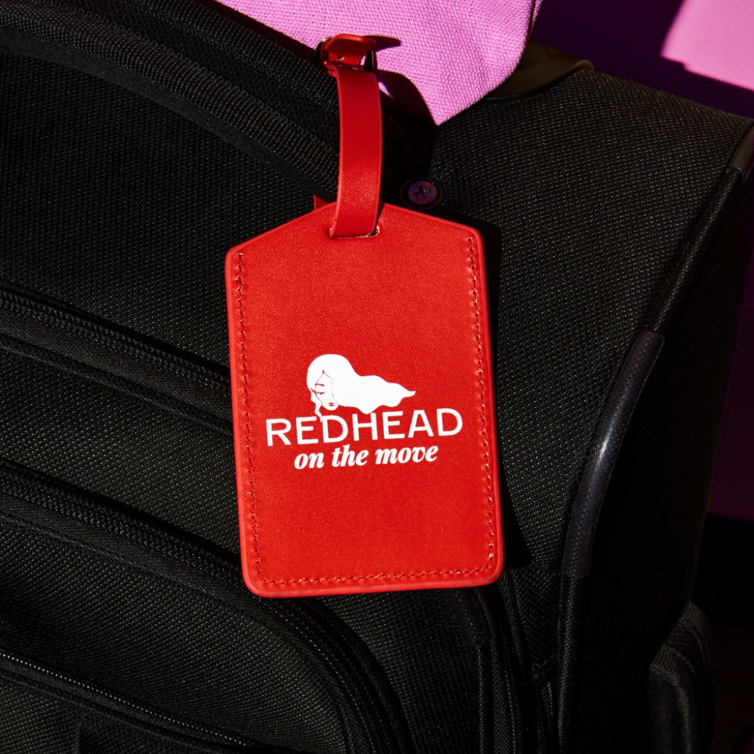 Redhead On The Move Luggage Tag Redhead On The Move Luggage Tag