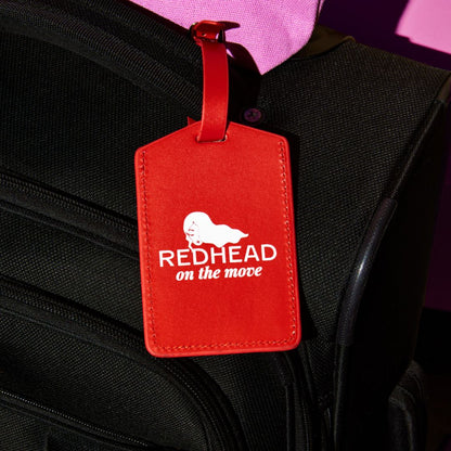 Redhead On The Move Luggage Tag Redhead On The Move Luggage Tag