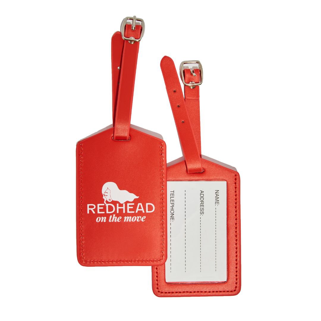 Redhead On The Move Luggage Tag Redhead On The Move Luggage Tag