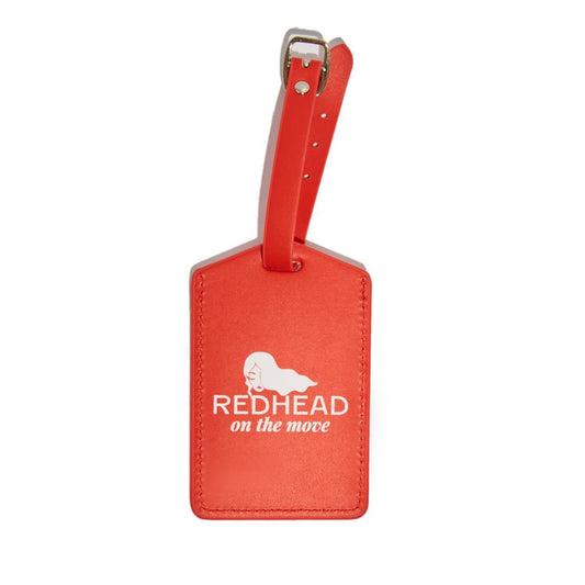 Redhead On The Move Luggage Tag Redhead On The Move Luggage Tag