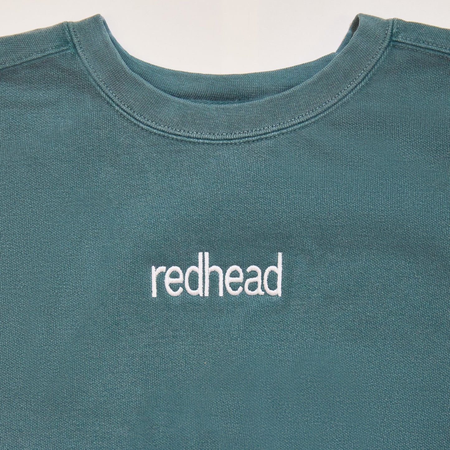 S Redhead Embroidered Luxe Crewneck Sweatshirt (Green) Redhead Embroidered Luxe Crewneck Sweatshirt (Green)