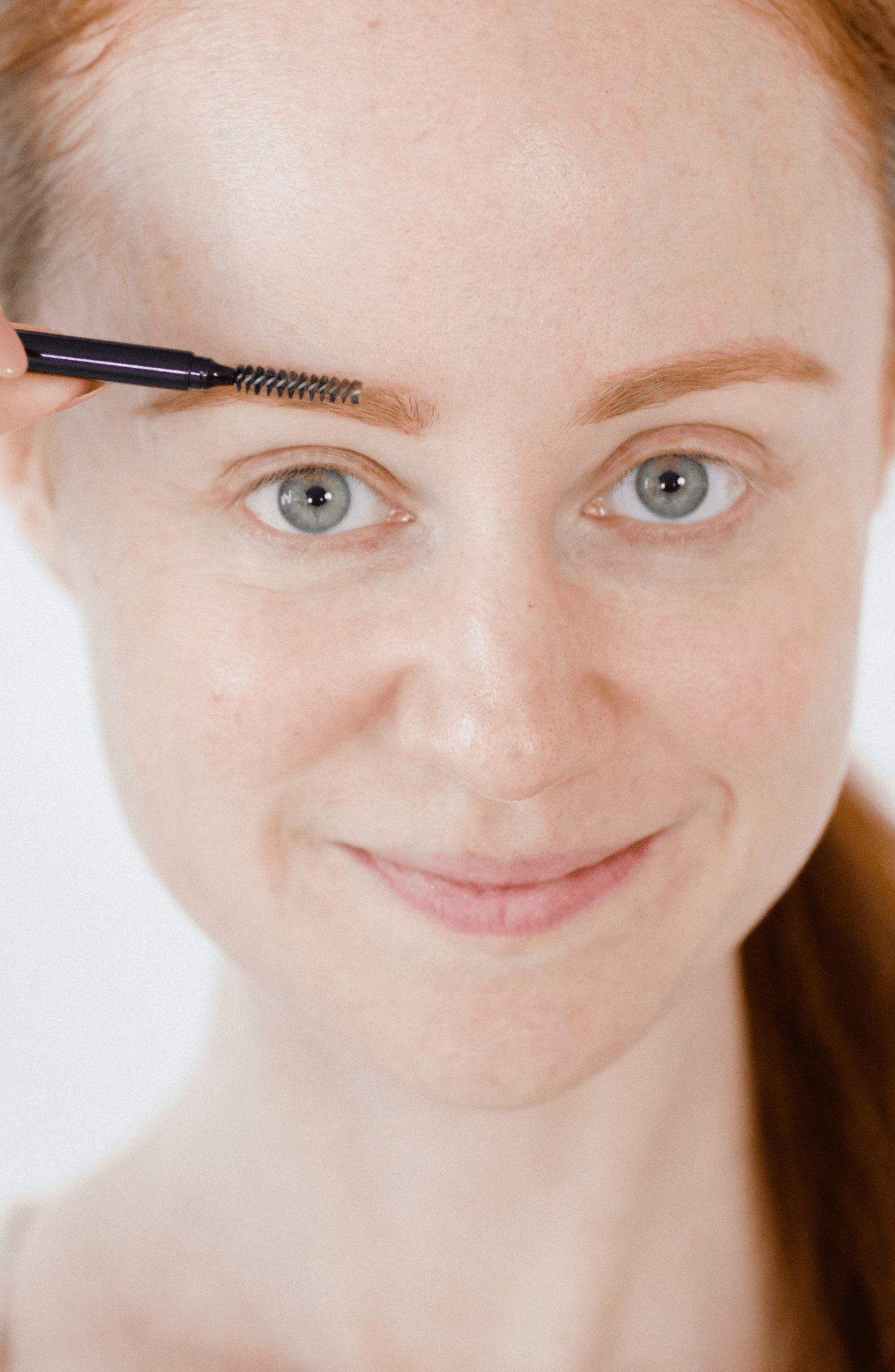Finally Have Brows® - Ultra Fine Redhead Pencil Finally Have Brows® - Ultra Fine Brow Pencil- Redhead Before and After Makeup