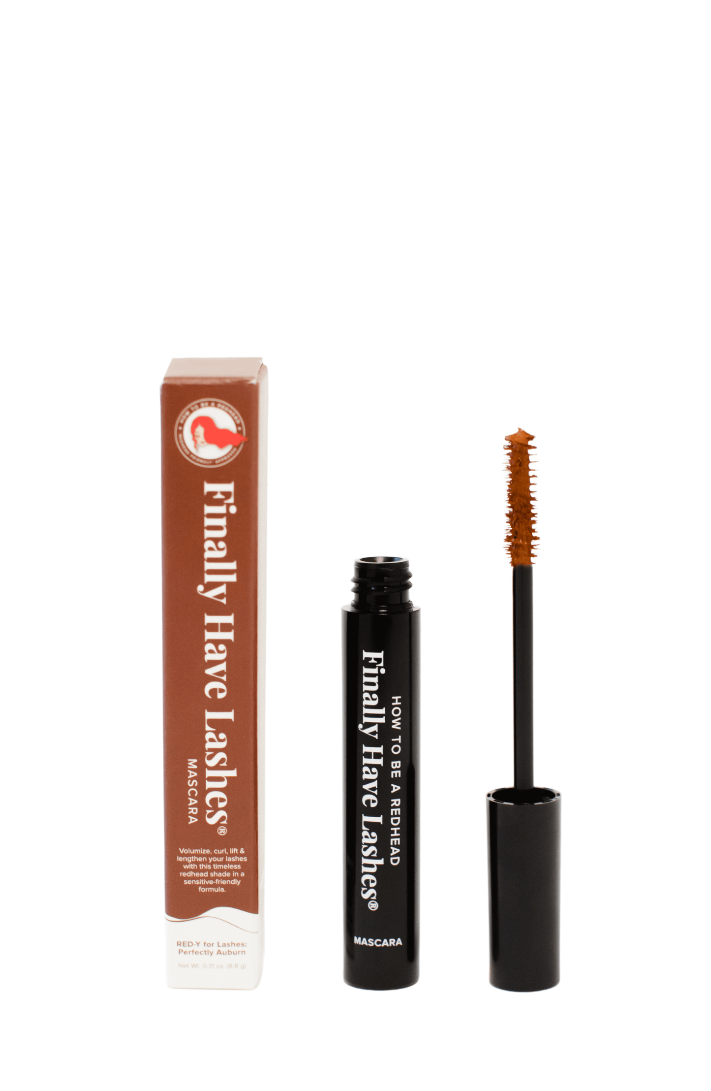 Finally Have Lashes® - Red-y for Lashes Perfectly Auburn Redhead Mascara Finally Have Lashes® - Auburn Mascara - Redhead Makeup